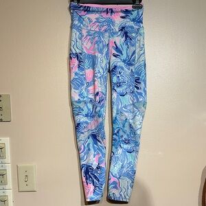 Lilly Pulitzer Luxletic Pink Leggings mesh inserts
